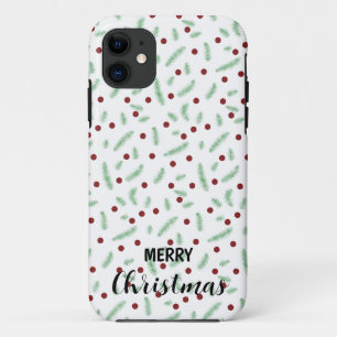 Case-Mate iPhone Case Pneuka mignonne point sapin de Noël Rouge Vert mot