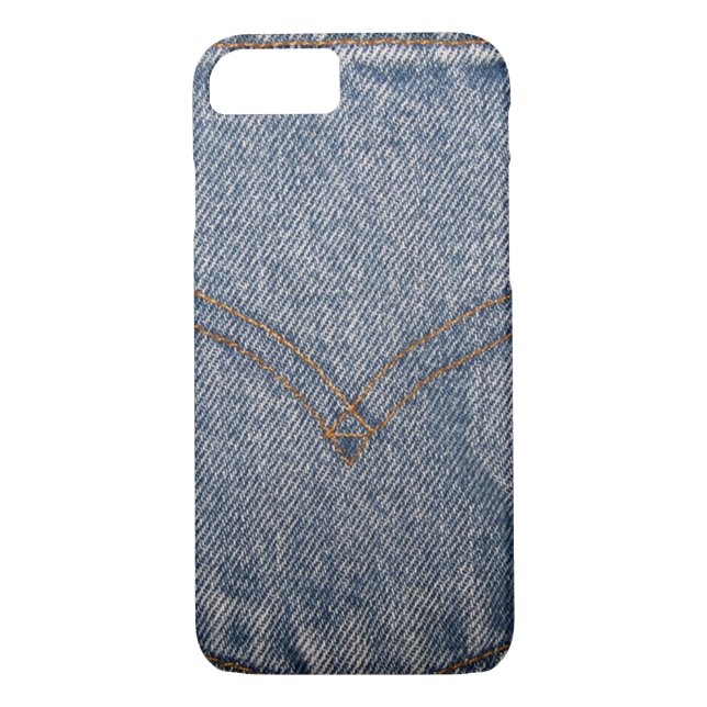 Coques Case-Mate iPhone poche en jean bleu (Dos)