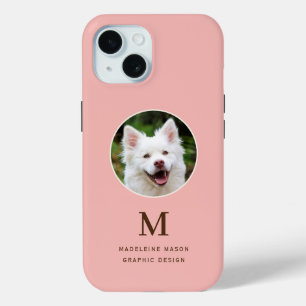 Coque Pour iPhone 15 Poche photo pour animaux de compagnie personnalisé