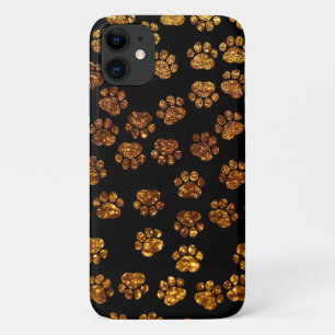 Coque Case-Mate Pour iPhone Poches d'or, pattes de Parties scintillant, Partie