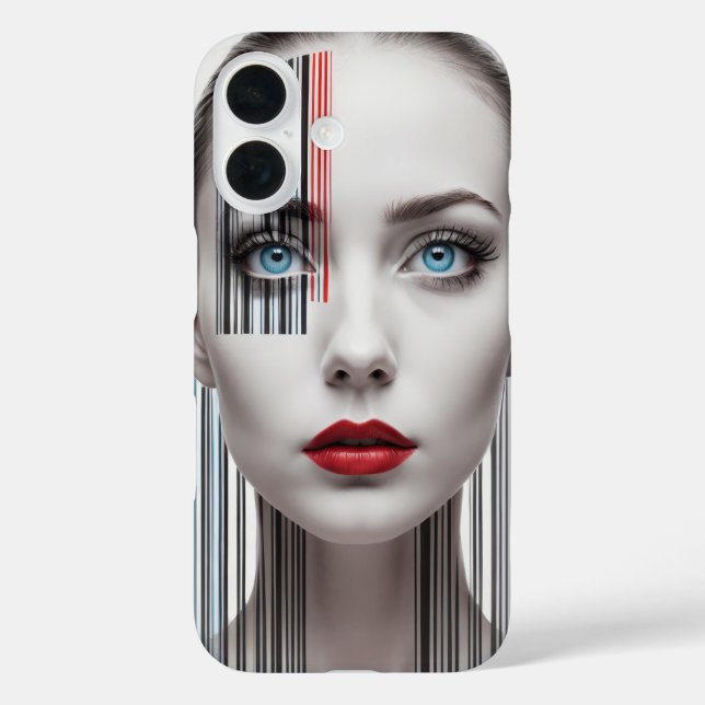 Coques Case-Mate iPhone Pochette moderne fille code-barres (Verso)