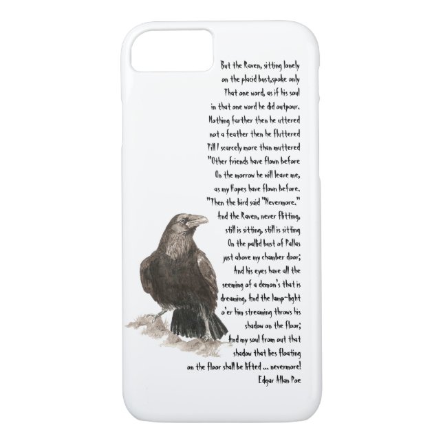 Coques Case-Mate iPhone Poème Halloween Edgen Allen Poe Raven (Dos)