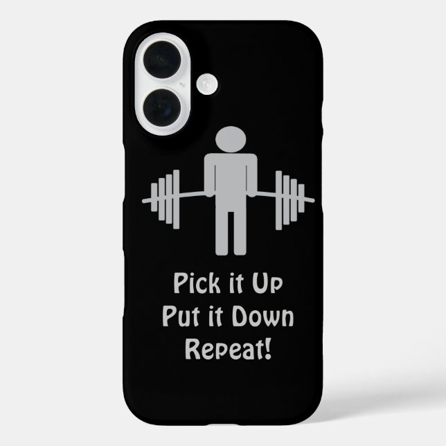 Coques Case-Mate iPhone Poids Barbell Fitness Gym Personal Trainer (Verso)