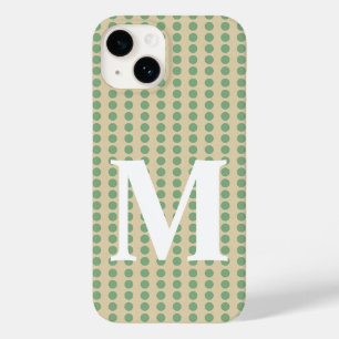 Coque Pour iPhone 14 Poids d'épices de la feuille de baie avec monogram