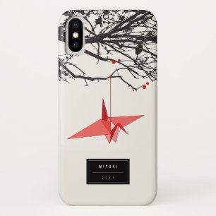 Coque Case-Mate Pour iPhone Poignée Origami Roue Grues Papier Branches Zen Coq