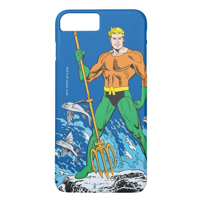 Coques Case-Mate iPhone Poignées Aquaman avec Pitchfork (Dos)