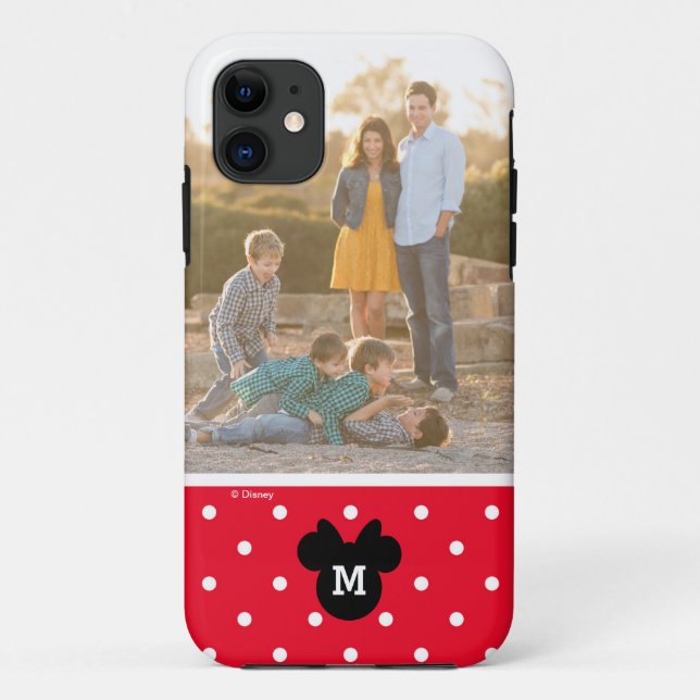 Coques Case-Mate iPhone Point Minnie Red Polka | Photo personnalisée et mo (Dos)