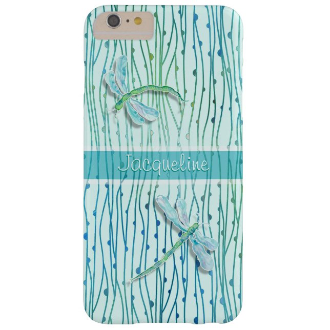 Coques Case-Mate iPhone Point onduleux moderne de libellules d'aquarelle (Dos)