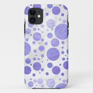 Coque iPhone 11 Point Polka Soleil Violet