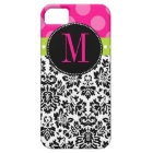 Pointe Polka et Damas | Monogramme