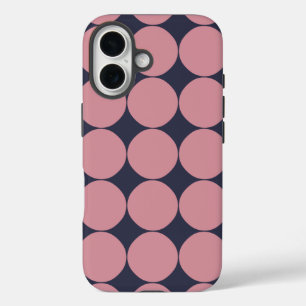 Coque Pour iPhone 16 Pointe rose Design Moderne