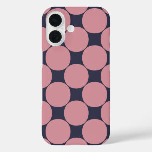Coque Pour iPhone 16 Pointe rose Design Moderne