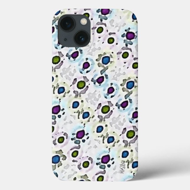 Coques Case-Mate iPhone Points aquarelle (Verso)