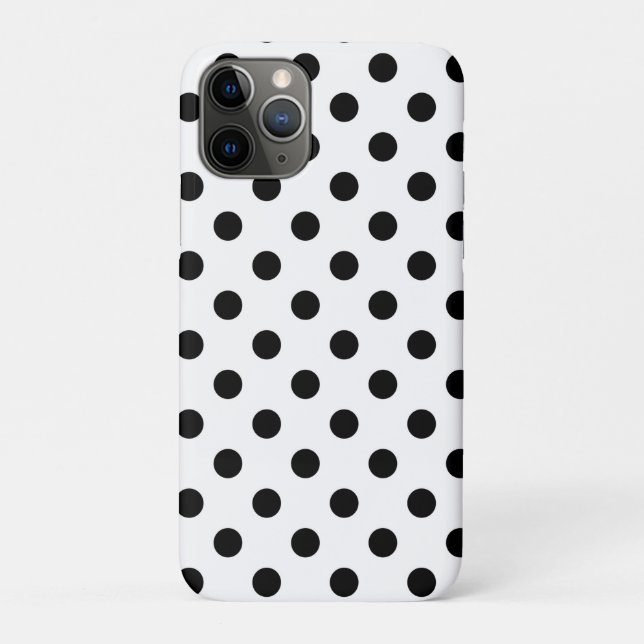 Coques Case-Mate iPhone Points blancs et noirs (Dos)