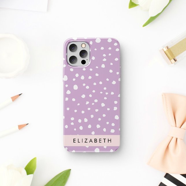 Coques Case-Mate iPhone Points Dalmatiens Lilac, Points Dalmatiens, Votre  (Créateur téléchargé)