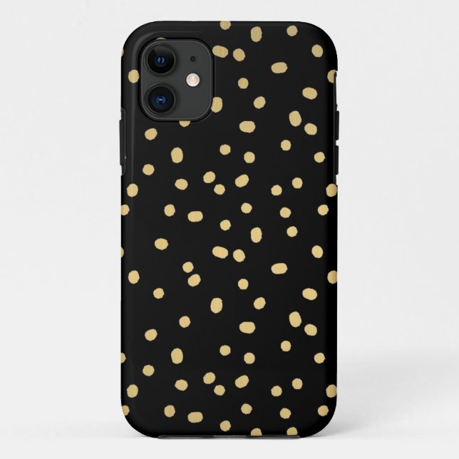 Coques Case-Mate iPhone Points de confettis d'or (Dos)