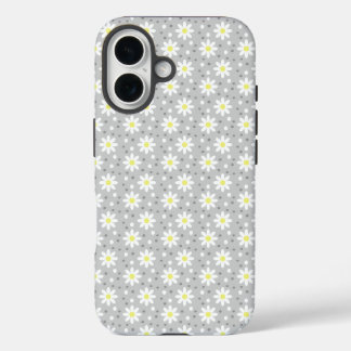 Coque Pour iPhone 16 points de marguerite gris