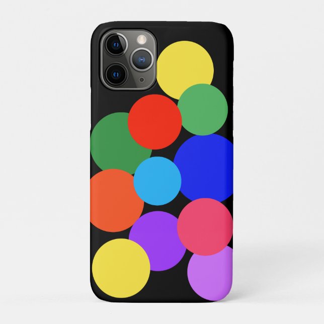 Coques Case-Mate iPhone Points de Polka Arc-en-Ciel   (Dos)