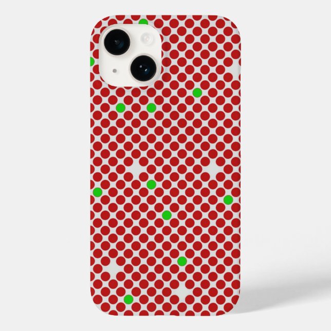 Coques Case-Mate iPhone Points Diagonal Motif graphique en diagonale Rouge (Verso)