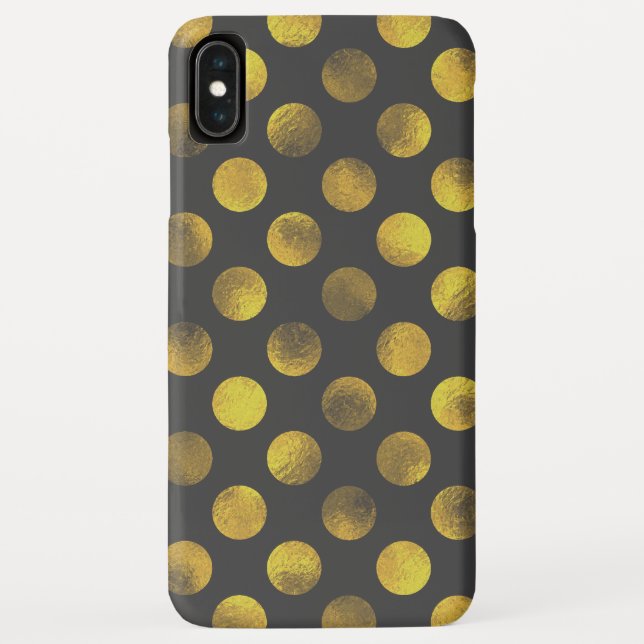 Coques Case-Mate iPhone Points d'Or à pois Fanés (Dos)