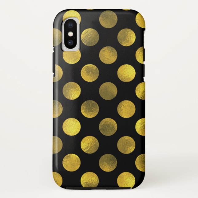 Coques Case-Mate iPhone Points dorés (Dos)