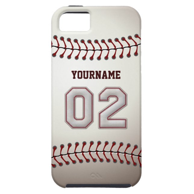 Coques Case-Mate iPhone Points frais de base-ball - nombre fait sur (Dos)