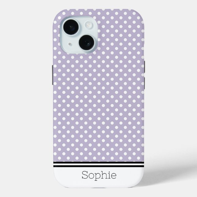 Coques Case-Mate iPhone Points Lavender personnalisés Samsung (Verso)