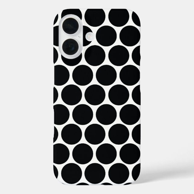 Coques Case-Mate iPhone Points noirs et blancs (Verso)