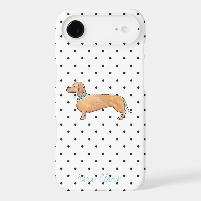 Coques Case-Mate iPhone Points pimpants de teckel (Verso)