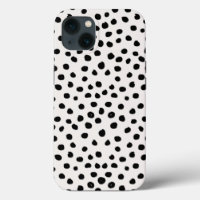 Points posters de animaux Noir Et Blanc Dalmatie
