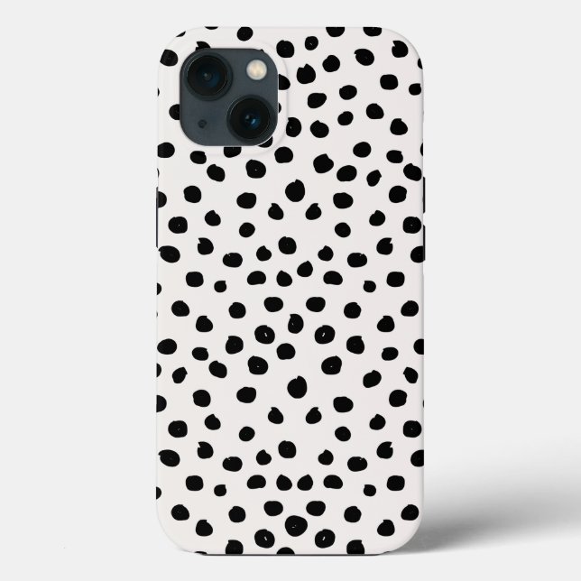 Coques Case-Mate iPhone Points posters de animaux Noir Et Blanc Dalmatie (Verso)