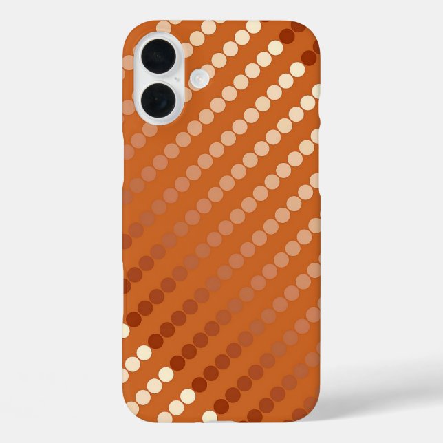 Coques Case-Mate iPhone Points satinés - rouille et cuivre (Verso)