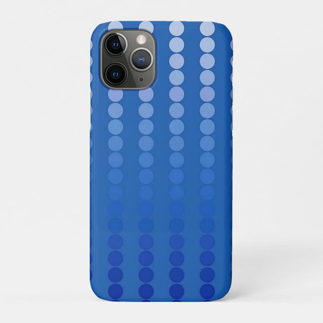 Coques Case-Mate iPhone Points satinés - tons bleu acier (Dos)