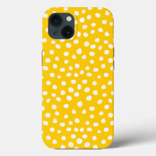 Case-Mate iPhone Case Points Sauvages Poster de animal Jaune Et Blanc Po