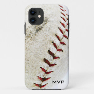 Coque iPhone 11 Points vintages de base-ball ou de base-ball