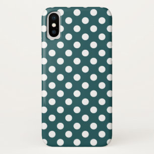 Case-Mate iPhone Case Pois blancs sur turquoise