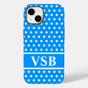 Coque Pour iPhone 14 Pois bleu clair