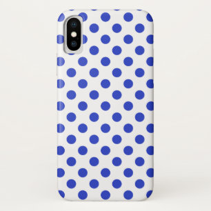 Etui iPhone Case-Mate Pois bleu royal