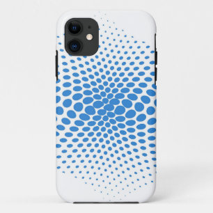 Etui iPhone Case-Mate Pois bleus sur blanc