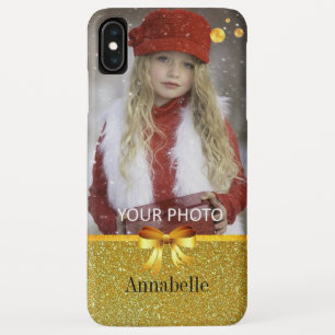 Case-Mate iPhone Case Pois chic d'or, ruban d'or sur d'or