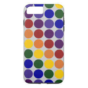 Case-Mate iPhone Case Pois d'arc-en-ciel sur l'iPhone gris 8/7 cas plus