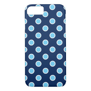 Coque Case-Mate Pour iPhone Pois de bleu de ciel sur l'iPhone bleu-foncé 8/7