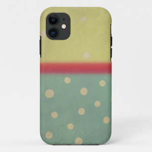 Coque iPhone 11 Pois de cas de bloc de couleur