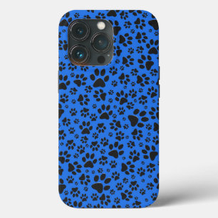 Case-Mate iPhone Case Pois de chien noir et blanc Pointe Polka sur le bl