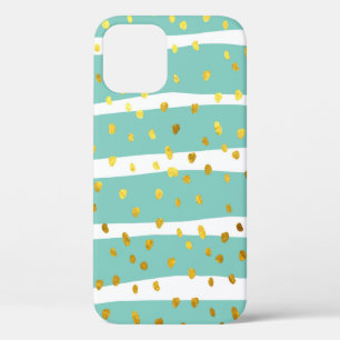 Case-Mate iPhone Case Pois de parties scintillant et rayures