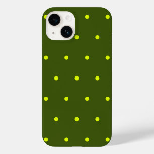 Coque Pour iPhone 14 pois jaune gai