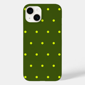 Coque Pour iPhone 14 pois jaune gai