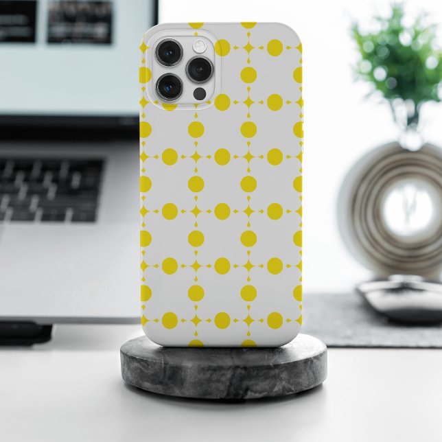 Coques Case-Mate iPhone Pois Jaunes, Motif Polka Dot, Points, Pots (Créateur téléchargé)