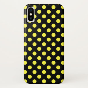 Case-Mate iPhone Case Pois jaunes sur fond noir