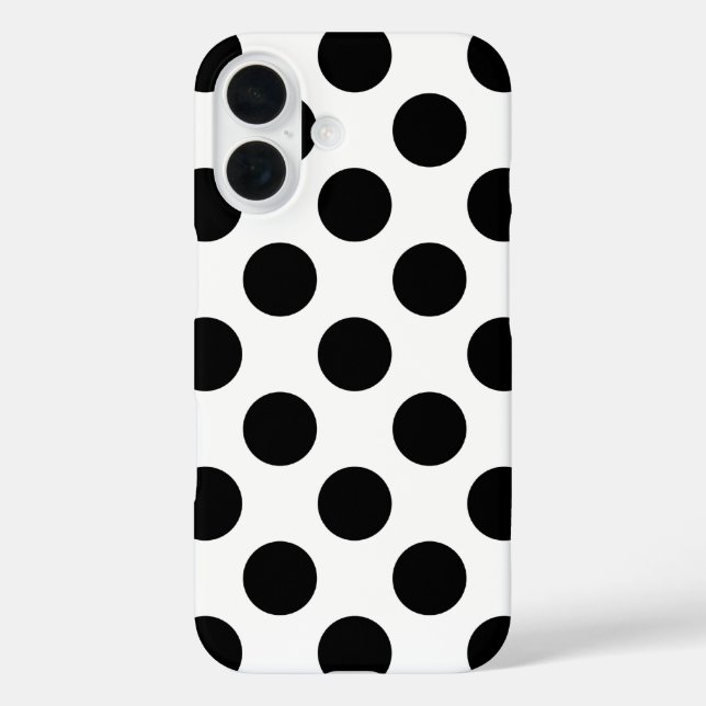 Coques Case-Mate iPhone Pois noir (Verso)